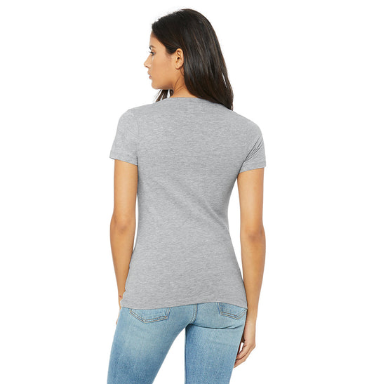 Bella + Canvas Women's Jersey Short-Sleeve Deep V-Neck T-Shirt