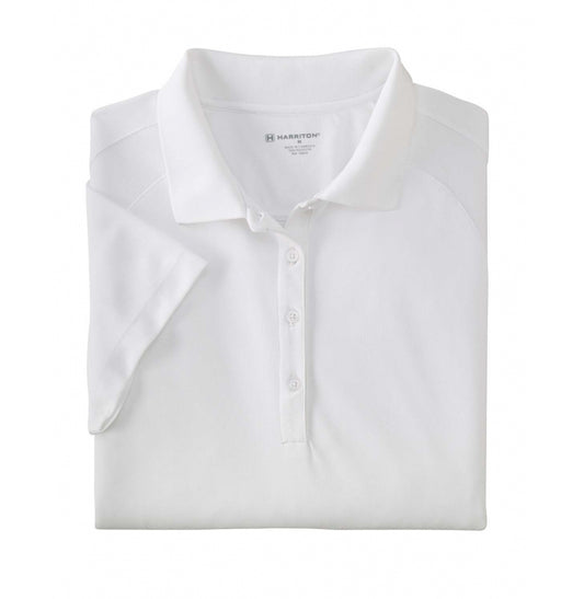 Harriton Women's Polytech Mesh Insert Polo