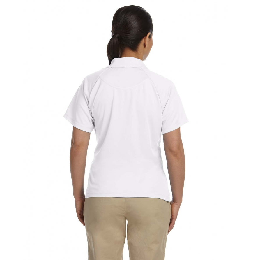 Harriton Women's Polytech Mesh Insert Polo