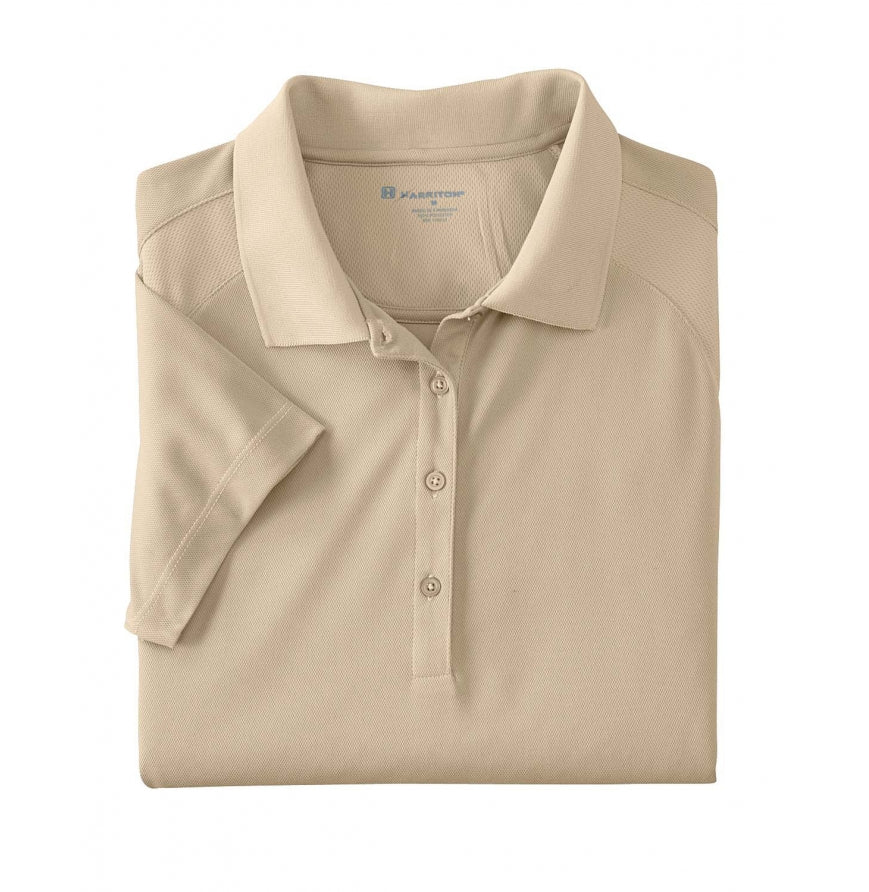 Harriton Women's Polytech Mesh Insert Polo
