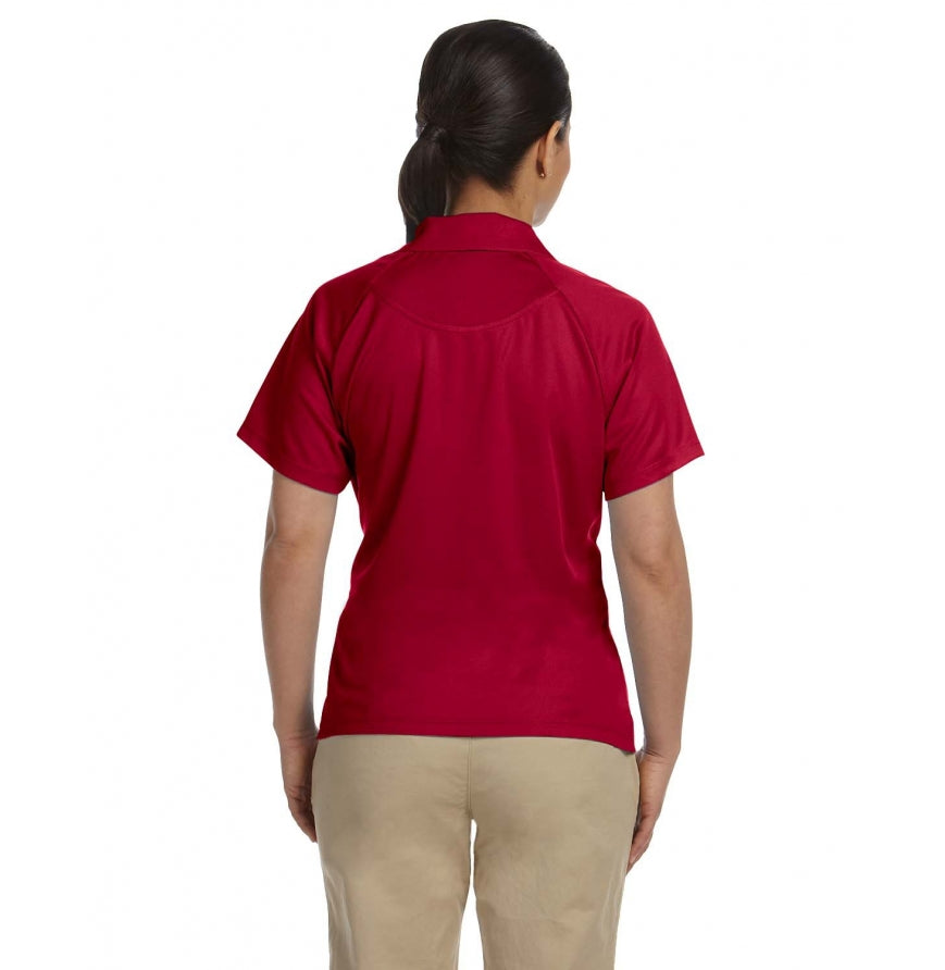 Harriton Women's Polytech Mesh Insert Polo
